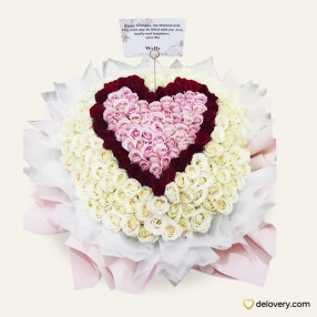 Bouquet of 220 Roses