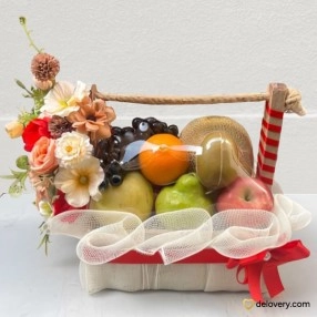 Sunset Charm Basket
